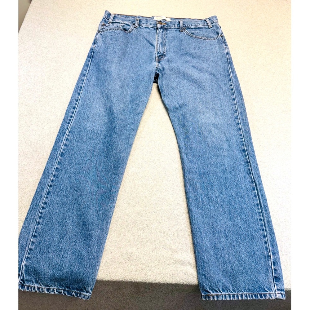 Levi Strauss Signature Jeans Mens 38x30 Blue Regular Fit Straight Leg Denim